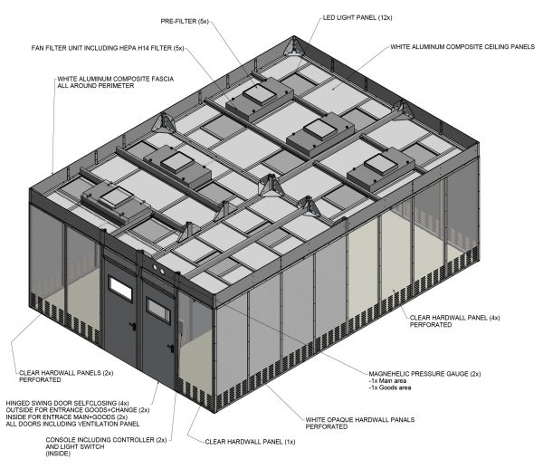 ProCleanroom Hardwall Cleanroom