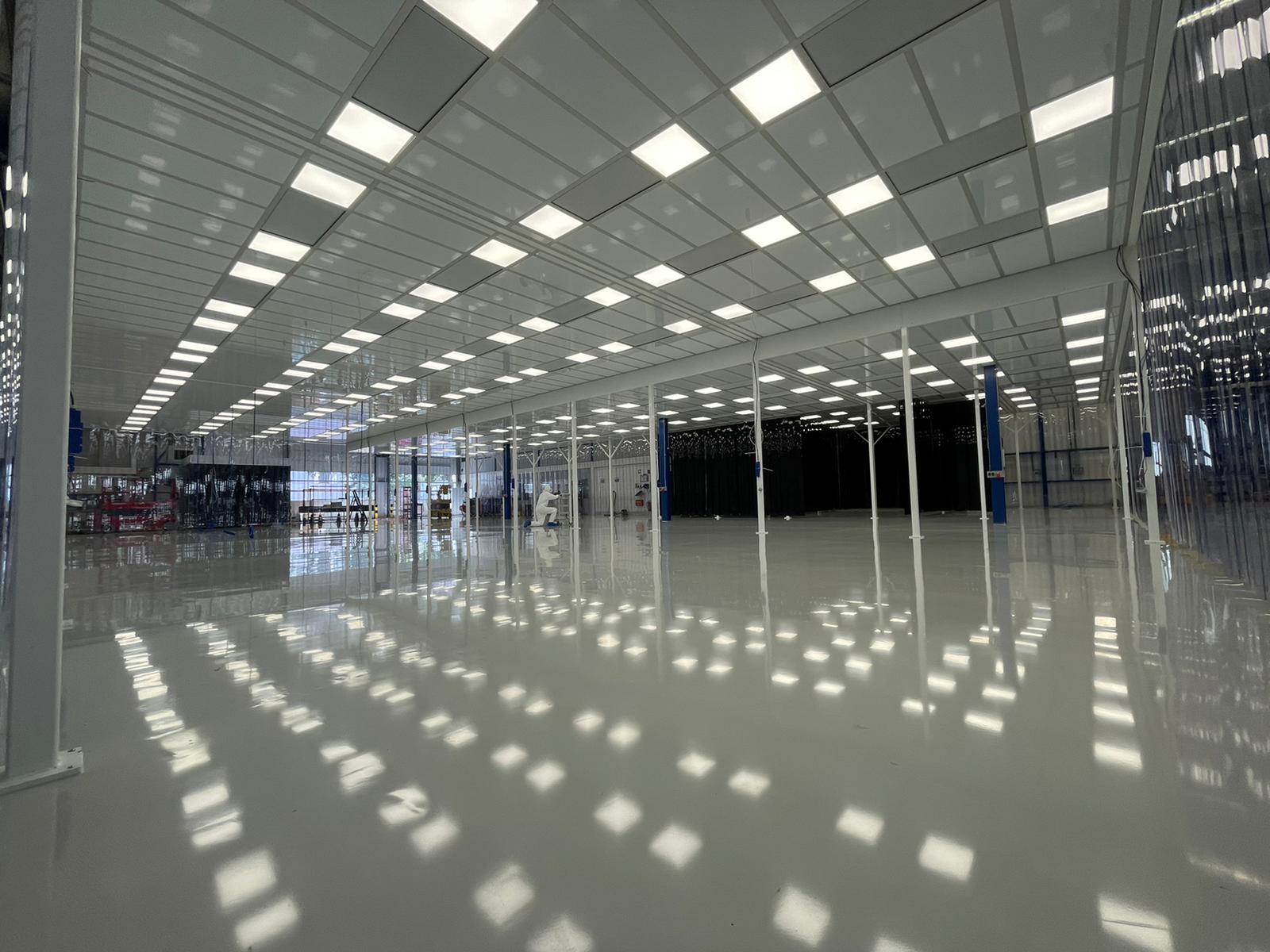 Softwall cleanroom bij VDL ETG